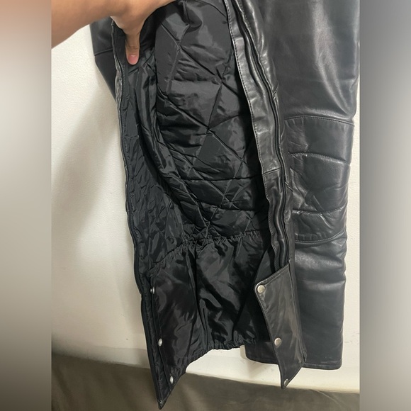 Wolf Of Canada Leather Overalls Motorcycle Pants Size Large - Picture 7 of 13